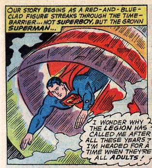 Superman visits the Adult Legion