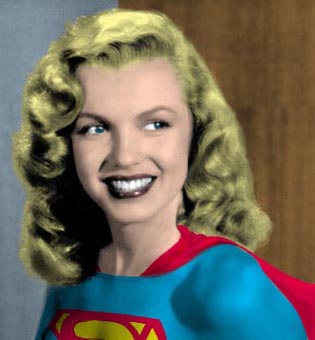 Marilyn Monroe as Supergirl