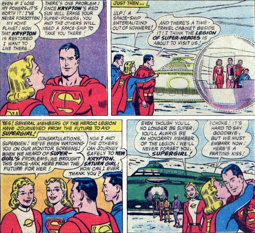 The Legion of Super-Heroes helps establish New Krypton